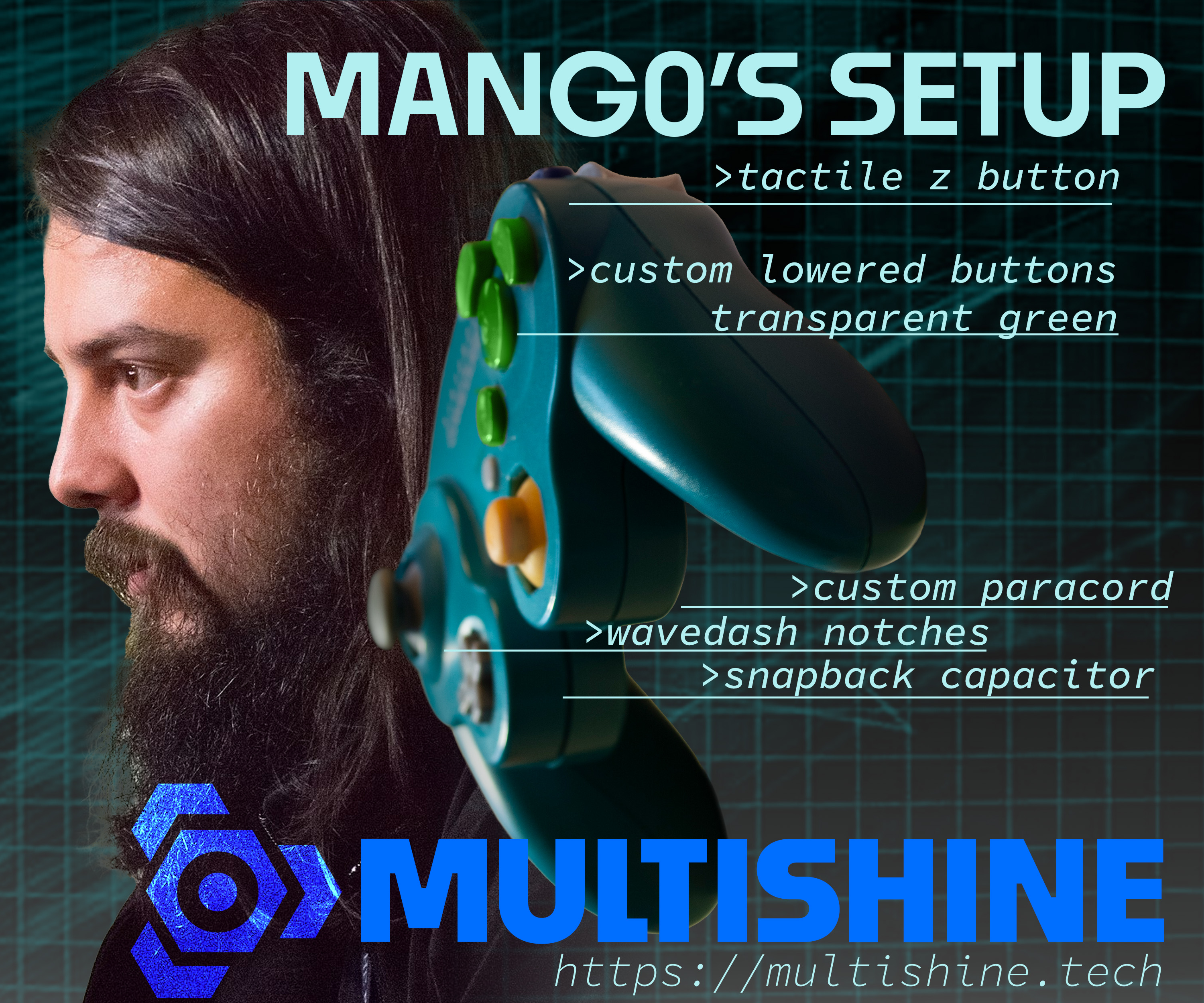 Multishine Mango ad for Twitch and YouTube